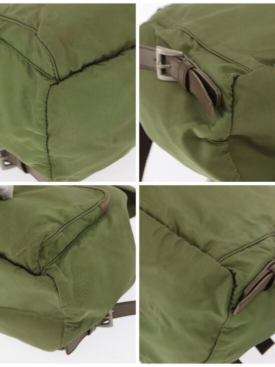 PRADA Backpack Nylon Green Silver main image 11